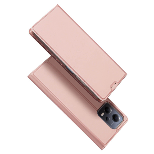 Dux Ducis Xiaomi Redmi Note 12 Pro / Poco X5 Pro 5G Flip Stand Case Θήκη Βιβλίο - Pink