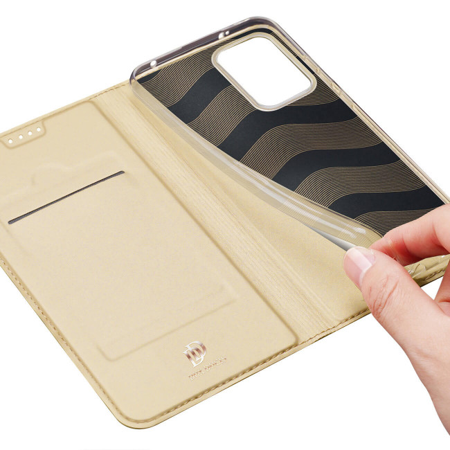 Dux Ducis Xiaomi Redmi Note 12 Pro+ Flip Stand Case Θήκη Βιβλίο - Gold