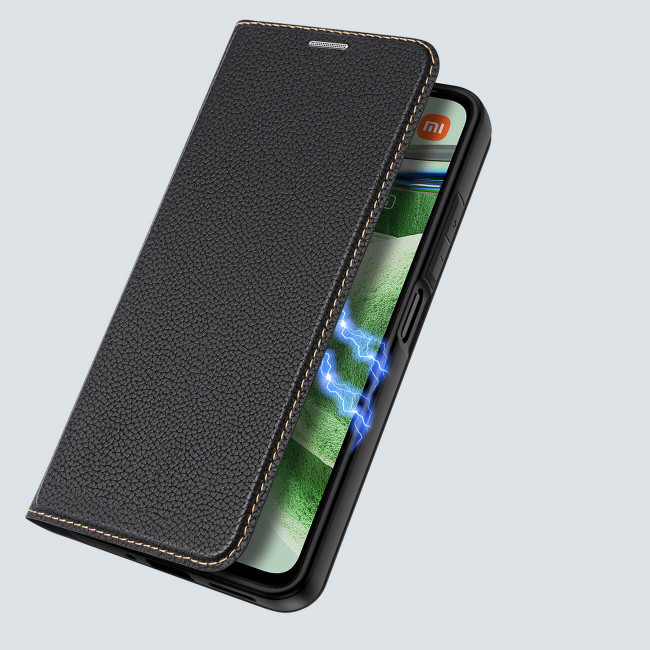 Dux Ducis Xiaomi Redmi Note 12 5G / Xiaomi Poco X5 5G Skin X2 Flip Stand Case Θήκη Βιβλίο - Black