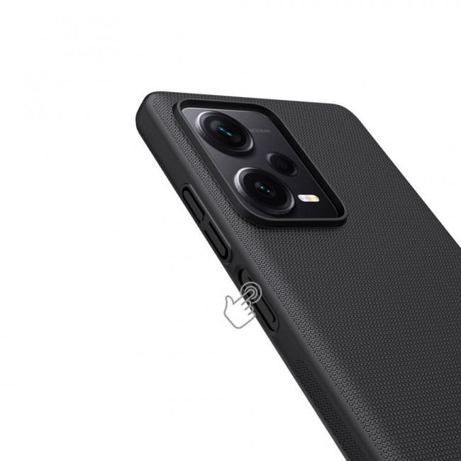 Nillkin Xiaomi Redmi Note 12 Pro+ Super Frosted Shield Σκληρή Θήκη με Πλαίσιο Σιλικόνης - Black