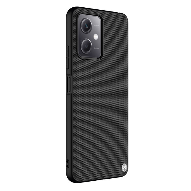 Nillkin Xiaomi Redmi Note 12 5G / Xiaomi Poco X5 5G Textured Case Σκληρή Θήκη με Πλαίσιο Σιλικόνης - Black