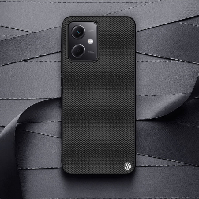 Nillkin Xiaomi Redmi Note 12 5G / Xiaomi Poco X5 5G Textured Case Σκληρή Θήκη με Πλαίσιο Σιλικόνης - Black