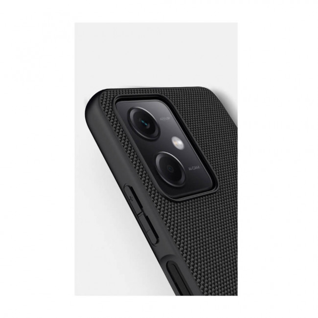 Nillkin Xiaomi Redmi Note 12 5G / Xiaomi Poco X5 5G Textured Case Σκληρή Θήκη με Πλαίσιο Σιλικόνης - Black