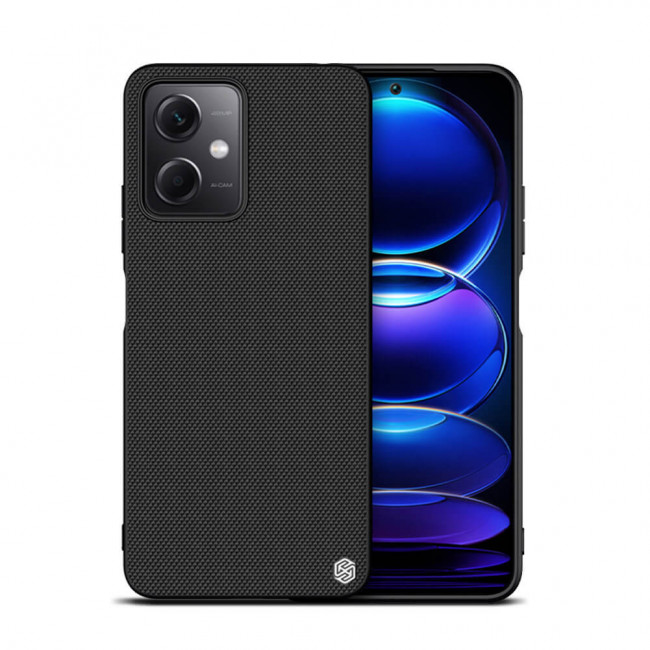 Nillkin Xiaomi Redmi Note 12 5G / Xiaomi Poco X5 5G Textured Case Σκληρή Θήκη με Πλαίσιο Σιλικόνης - Black