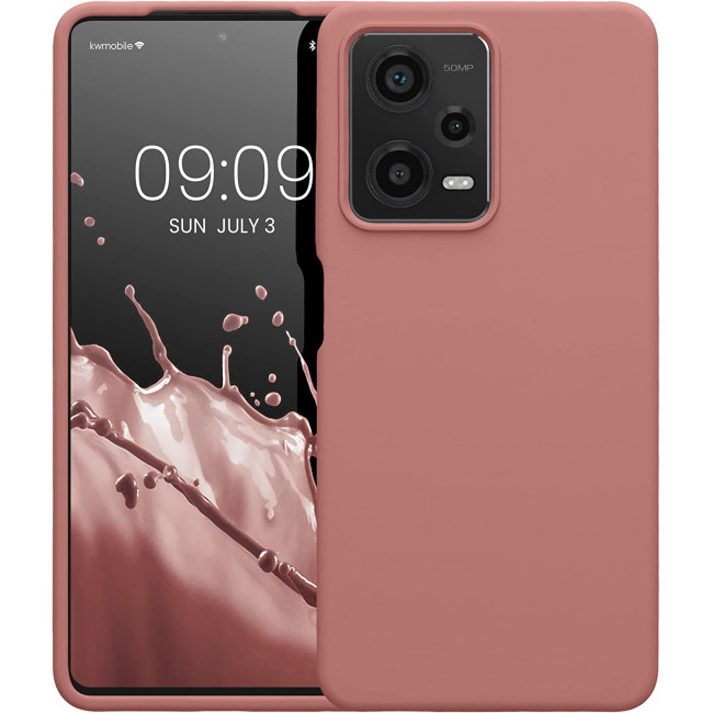 KW Xiaomi Redmi Note 12 Pro Θήκη Σιλικόνης Rubberized TPU - Winter Rose - 60690.193