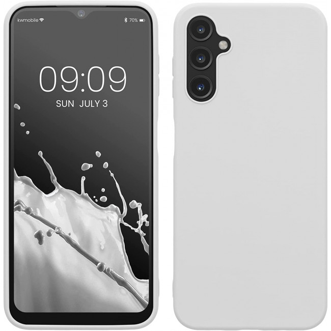 KW Samsung Galaxy A14 5G Θήκη Σιλικόνης TPU - Matte White - 61462.48