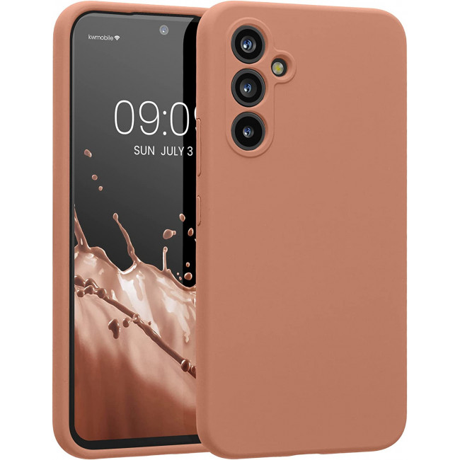 KW Samsung Galaxy A54 5G Θήκη Σιλικόνης Rubberized TPU - Orange Clay - 60795.237