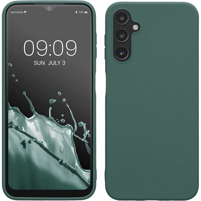 KW Samsung Galaxy A14 5G Θήκη Σιλικόνης TPU - Teal Green - 61462.171