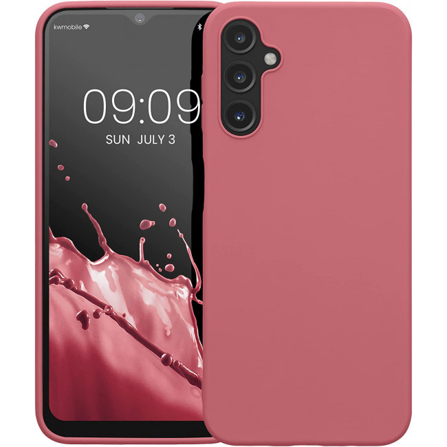 KW Samsung Galaxy A14 5G Θήκη Σιλικόνης TPU - Dark Rose - 61462.167