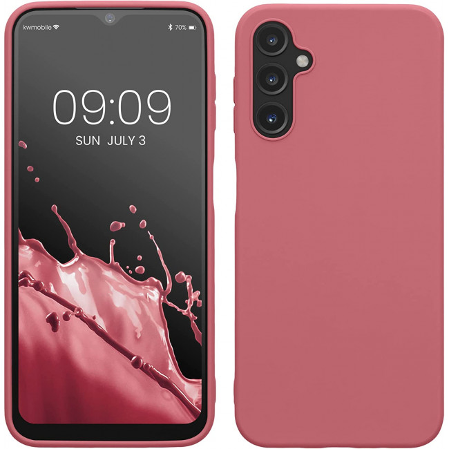 KW Samsung Galaxy A14 5G Θήκη Σιλικόνης TPU - Dark Rose - 61462.167