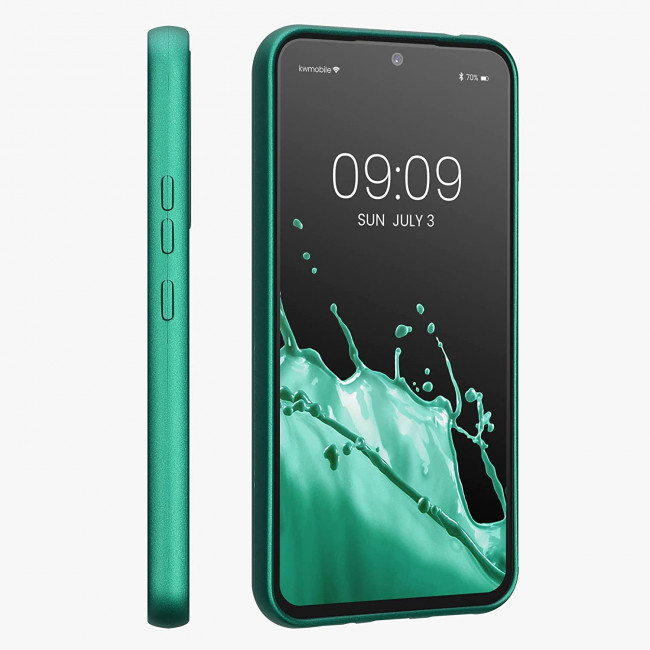 KW Samsung Galaxy A54 5G Θήκη Σιλικόνης TPU - Dark Metallic Green - 60797.170