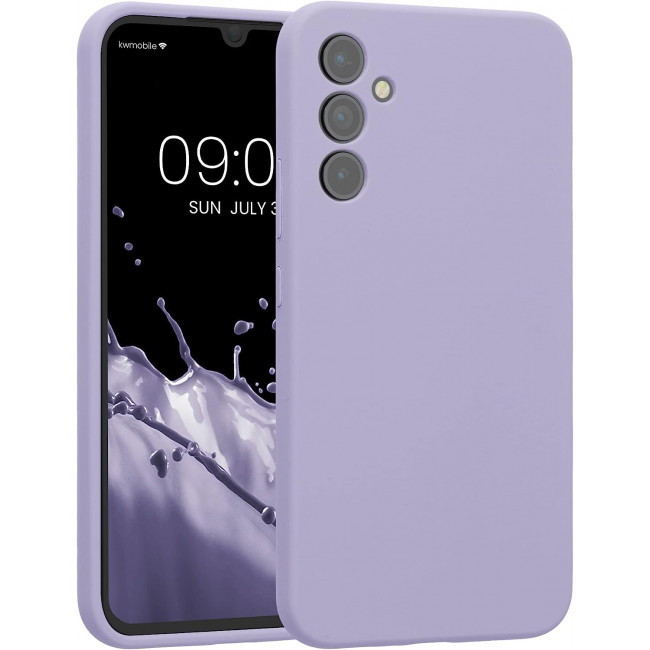 KW Samsung Galaxy A34 5G Θήκη Σιλικόνης Rubber TPU - Lavender - 60807.108