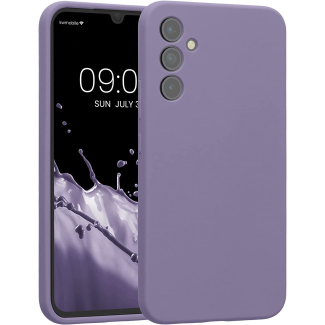 KW Samsung Galaxy A34 5G Θήκη Σιλικόνης Rubber TPU - Violet Purple - 60807.222