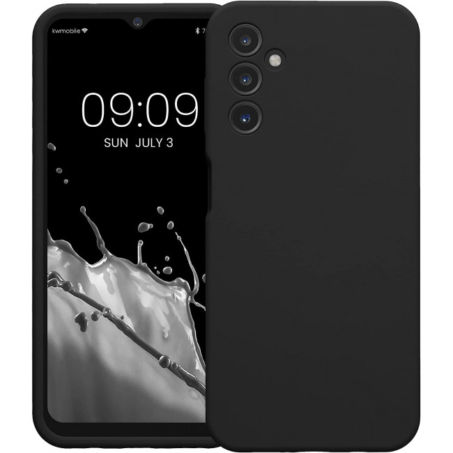 KW Samsung Galaxy A14 5G Θήκη Σιλικόνης Rubber TPU - Black Matte - 60808.47