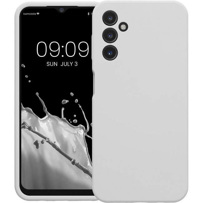 KW Samsung Galaxy A14 5G Θήκη Σιλικόνης Rubber TPU - White Matte - 60808.48