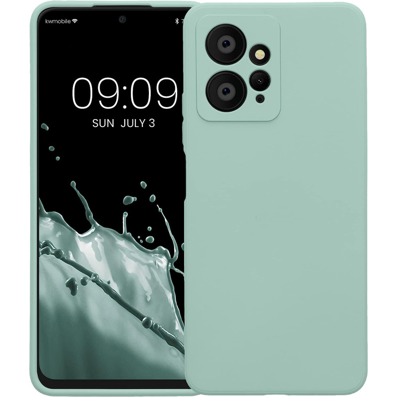 KW Xiaomi Redmi Note 12 4G Θήκη Σιλικόνης Rubberized TPU - Cool Mint - 61170.200