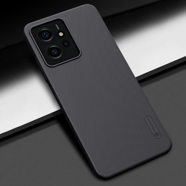 Nillkin Xiaomi Redmi Note 12 4G Super Frosted Shield Σκληρή Θήκη με Πλαίσιο Σιλικόνης - Black