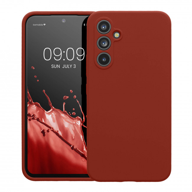 KW Samsung Galaxy A54 5G Θήκη Σιλικόνης Rubberized TPU - Spice Red - 60795.248