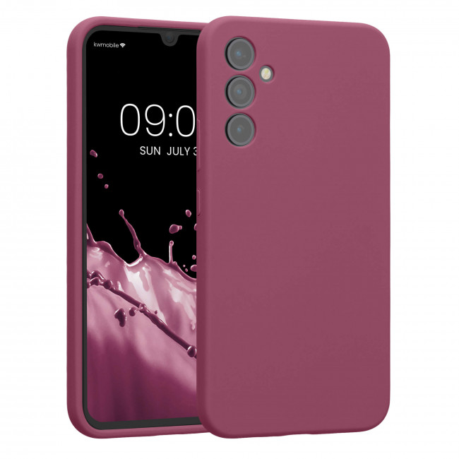 KW Samsung Galaxy A34 5G Θήκη Σιλικόνης Rubber TPU - Orchid Violet - 60807.235