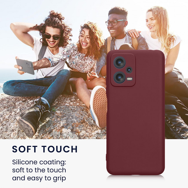 KW Xiaomi Redmi Note 12 5G / Poco X5 5G Θήκη Σιλικόνης TPU - Bordeaux Purple - 60887.187