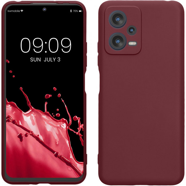 KW Xiaomi Redmi Note 12 5G / Poco X5 5G Θήκη Σιλικόνης TPU - Bordeaux Purple - 60887.187