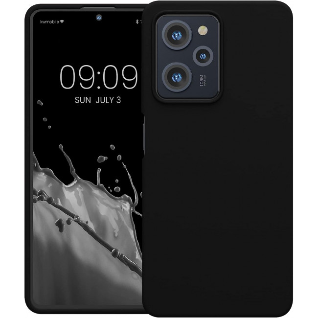 KW Xiaomi Poco X5 Pro 5G Θήκη Σιλικόνης Rubberized TPU - Black - 60898.01