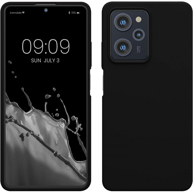 KW Xiaomi Poco X5 Pro 5G Θήκη Σιλικόνης Rubberized TPU - Black - 60898.01