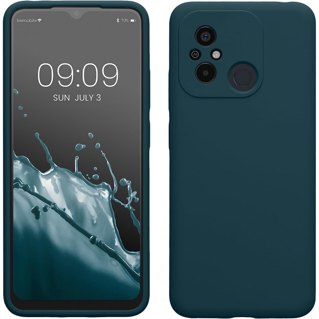 KW Xiaomi Redmi 12C Θήκη Σιλικόνης Rubberized TPU - Teal Matte - 61263.57