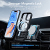 ESR iPhone 15 Classic Kickstand Halolock MagSafe Σκληρή Θήκη με Πλαίσιο Σιλικόνης και Stand - Διάφανη / Black