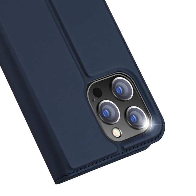 Dux Ducis iPhone 15 Pro Max Flip Stand Case Θήκη Βιβλίο - Blue