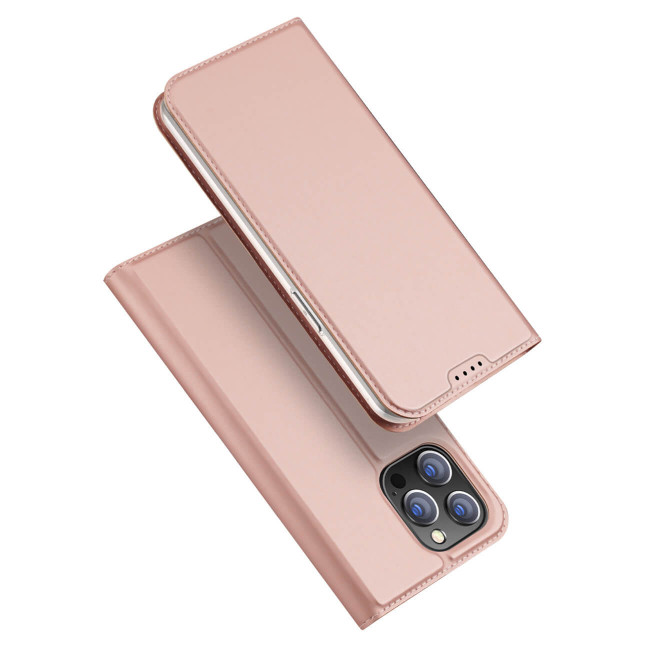 Dux Ducis iPhone 15 Pro Flip Stand Case Θήκη Βιβλίο - Pink