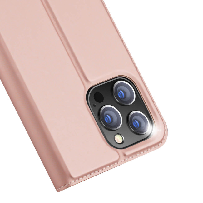 Dux Ducis iPhone 15 Pro Flip Stand Case Θήκη Βιβλίο - Pink