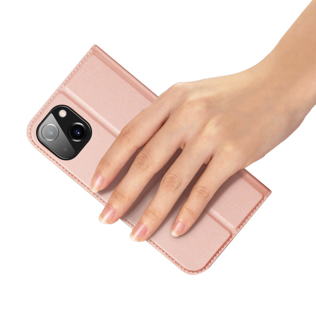 Dux Ducis iPhone 15 Plus Flip Stand Case Θήκη Βιβλίο - Pink