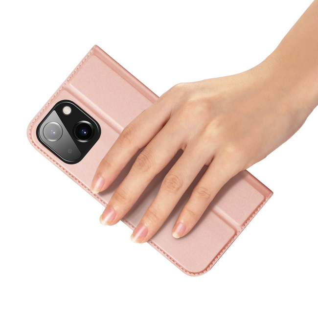 Dux Ducis iPhone 15 Flip Stand Case Θήκη Βιβλίο - Pink