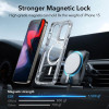 ESR iPhone 15 Pro Air Armor Halolock Σκληρή Θήκη με Πλαίσιο Σιλικόνης και MagSafe - Διάφανη