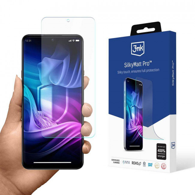 3MK Xiaomi Redmi Note 12 4G SilkyMatt Pro Προστατευτικό Φιλμ Οθόνης - Διάφανο