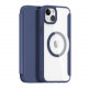 Dux Ducis iPhone 15 Plus Skin X Pro Magnetic Flip Case Θήκη Βιβλίο με MagSafe - Blue