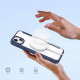 Dux Ducis iPhone 15 Plus Skin X Pro Magnetic Flip Case Θήκη Βιβλίο με MagSafe - Blue