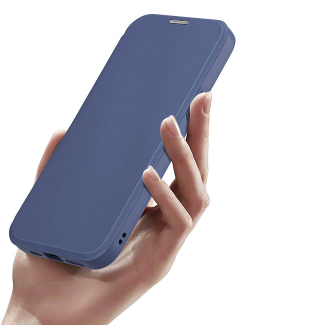 Dux Ducis iPhone 15 Plus Skin X Pro Magnetic Flip Case Θήκη Βιβλίο με MagSafe - Blue