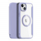 Dux Ducis iPhone 15 Plus Skin X Pro Magnetic Flip Case Θήκη Βιβλίο με MagSafe - Purple