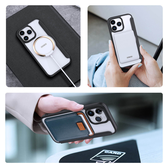 Dux Ducis iPhone 15 Pro Max Skin X Pro Magnetic Flip Case Θήκη Βιβλίο με MagSafe - Black