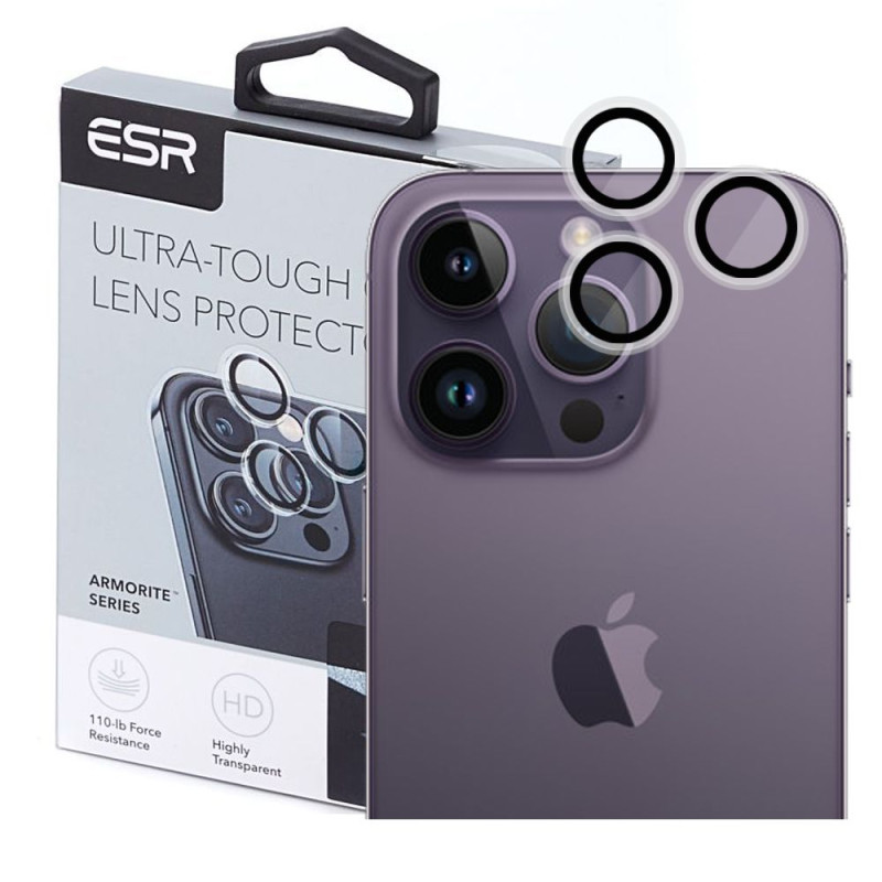 ESR iPhone 15 Pro / 15 Pro Max Armorite Camera Lens 9H Αντιχαρακτικό Γυαλί για την Κάμερα - Clear