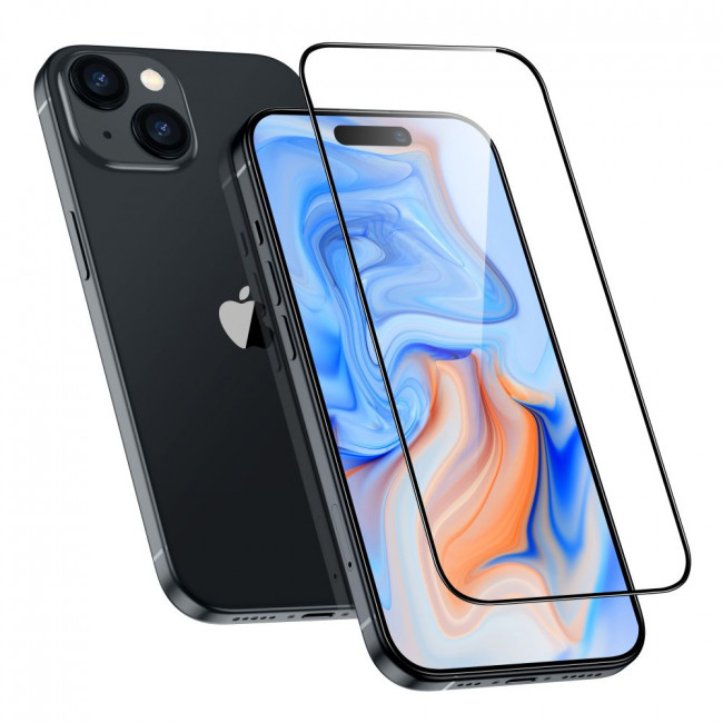 ESR iPhone 15 Plus Armorite 2.5D 9H Full Screen Tempered Glass Αντιχαρακτικό Γυαλί Οθόνης - Black