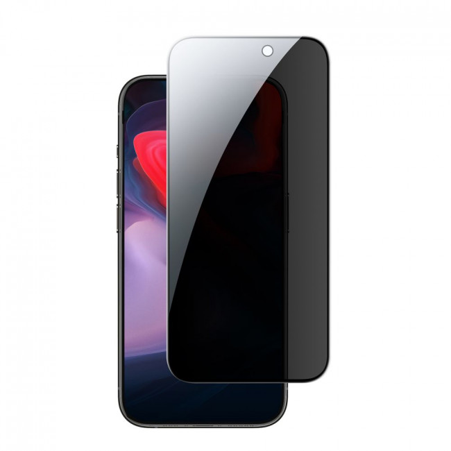 ESR iPhone 15 Pro Max 2.5D 9H Full Screen Tempered Glass Αντιχαρακτικό Γυαλί Οθόνης - Privacy - Black