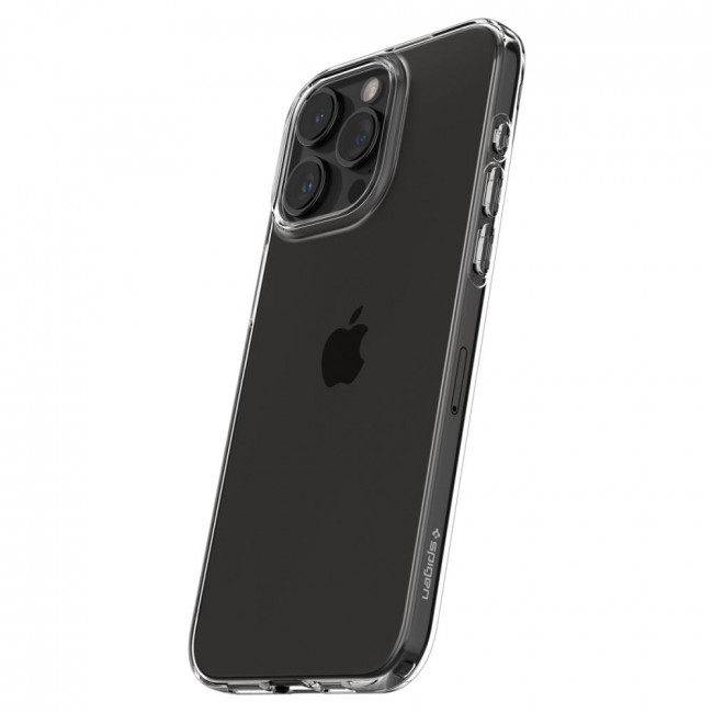 Spigen iPhone 15 Pro Max Liquid Crystal Θήκη Σιλικόνης - Crystal Clear