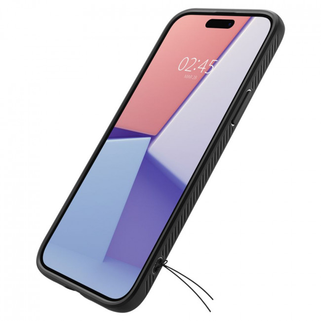 Spigen iPhone 15 Liquid Air Θήκη Σιλικόνης - Matte Black