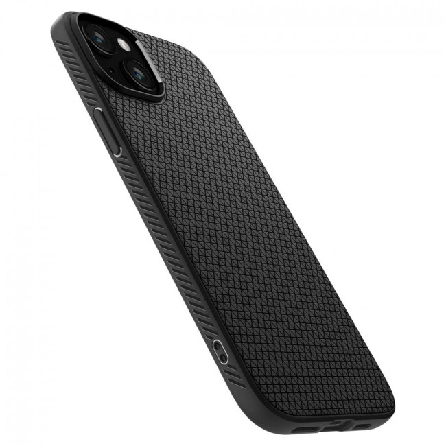 Spigen iPhone 15 Liquid Air Θήκη Σιλικόνης - Matte Black