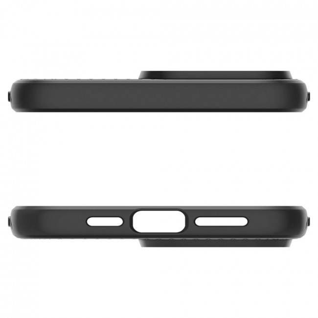 Spigen iPhone 15 Pro Liquid Air Θήκη Σιλικόνης - Matte Black