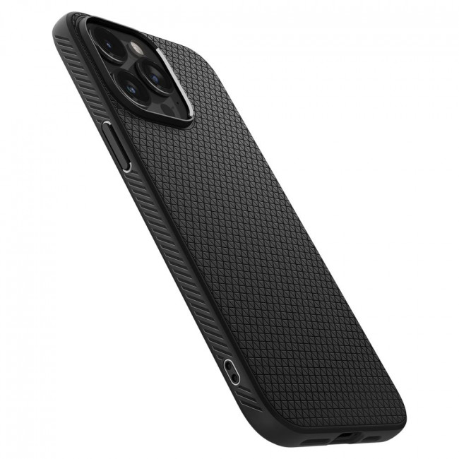 Spigen iPhone 15 Pro Liquid Air Θήκη Σιλικόνης - Matte Black