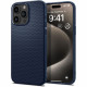 Spigen iPhone 15 Pro Max Liquid Air Θήκη Σιλικόνης - Navy Blue